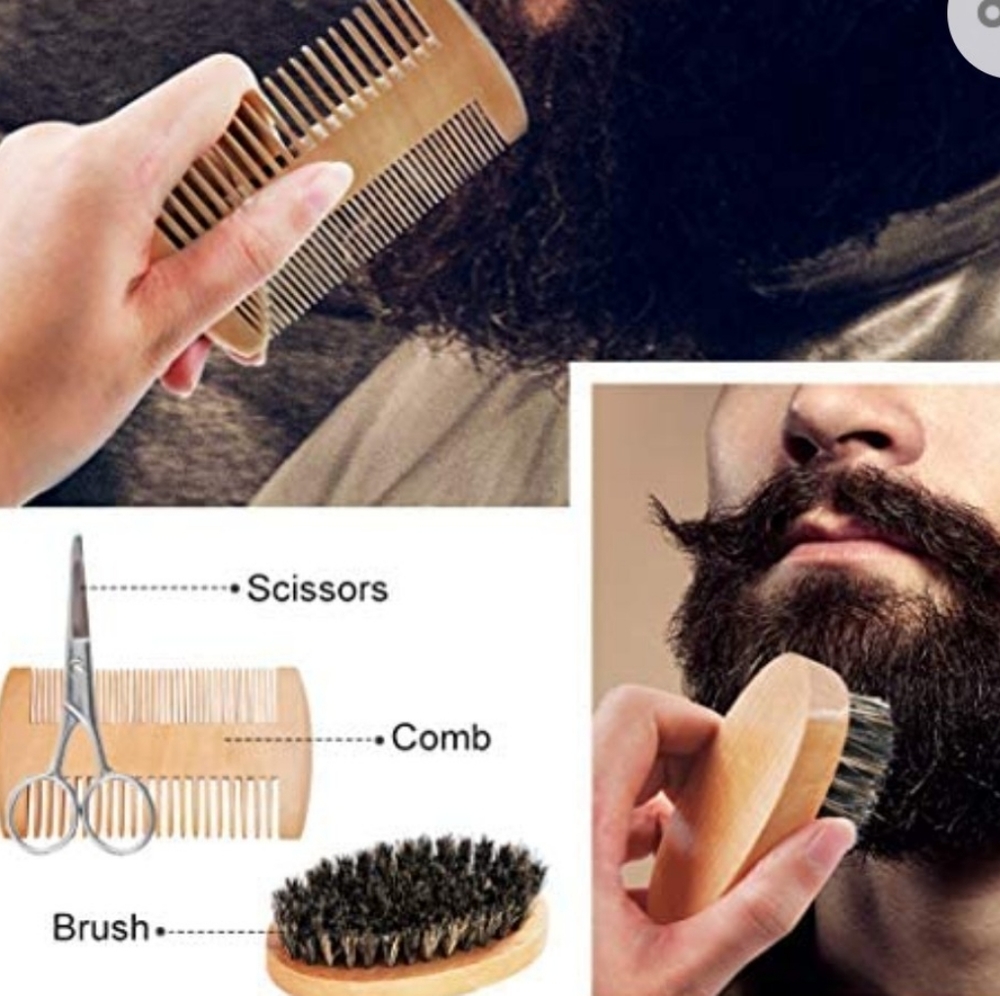 Beard & Grooming & Growth Kit,Beard w/2 Packs Beard - Picture 7 of 9